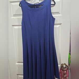 HAANI Blue Sleeveless Aline Dress 3X
